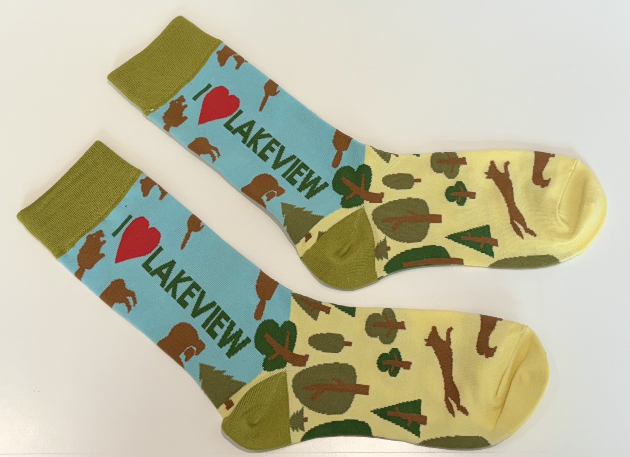 Get yours now – “I ❤️ Lakeview” socks
